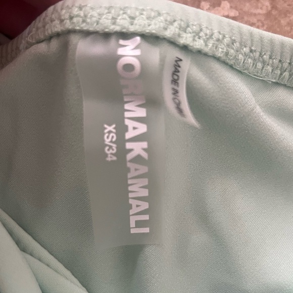 NWOT Norma Kamali Diana Asymmetric Ruched Gown XS Seafoam - Picture 6 of 8